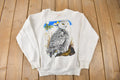 Vintage 1990s Snowy Owl Graphic Raglan Crewneck Sweatshirt Made In USA
