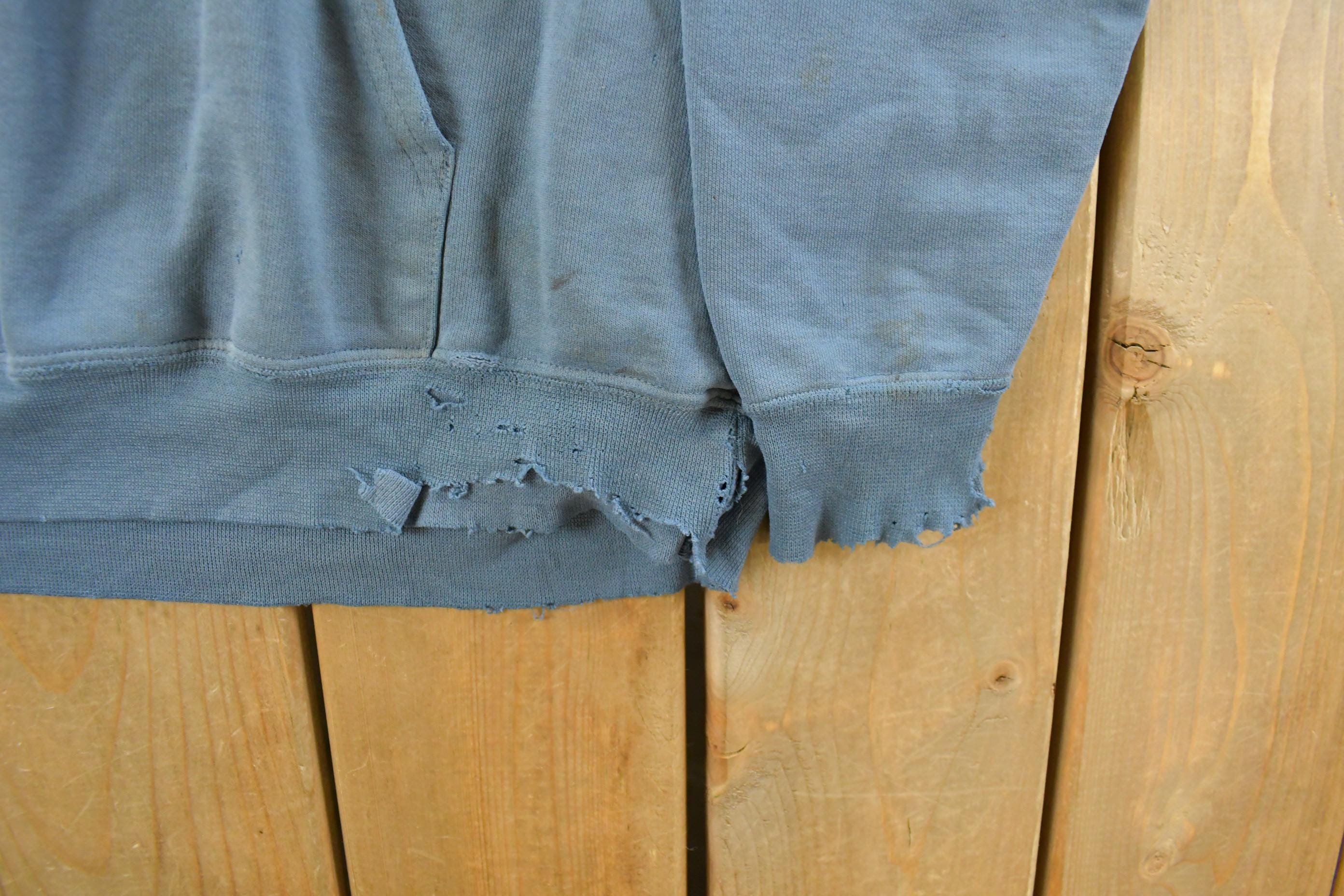 Vintage 1990s Distressed Thrashed Carhartt Hoodie Sweatshirt Men's XL  Workwear  Streetwear  Vintage Carhartt