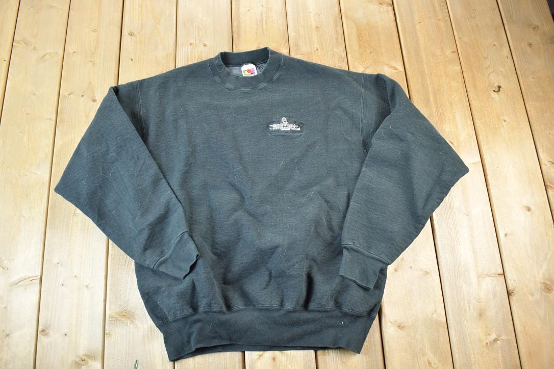 Vintage 1990s Minnesota Senate Souvenir Heavyweight Crewneck Sweatshirt Made In USA