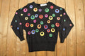 Vintage 1980s Cedars Beaded Knit Sweater