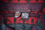 Vintage 1990s All Over Pattern Quarter Zip Fleece Sweater