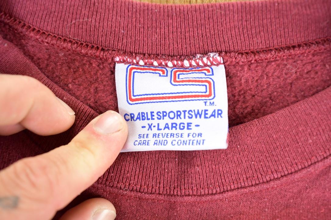 Vintage 1990s The Outdoor Collection Grey Wolf Crewneck Sweatshirt Mens XL