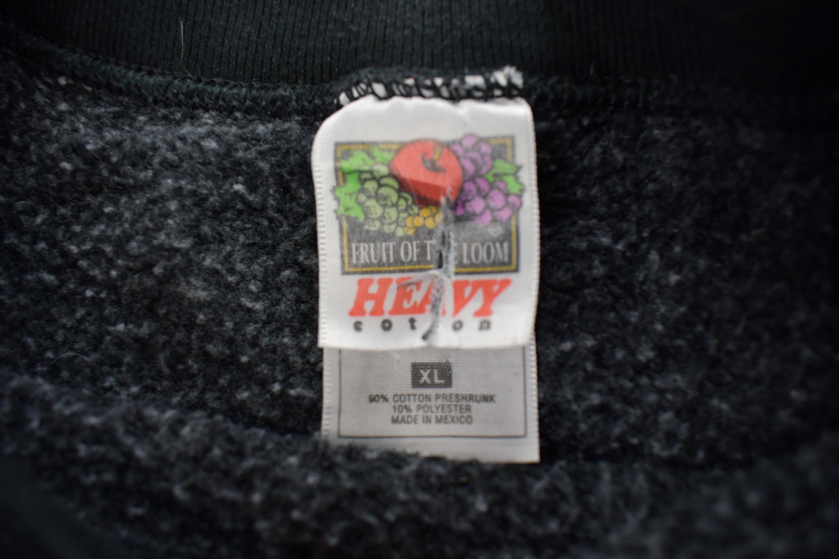 Vintage 1990s Blank Black Crewneck Sweatshirt