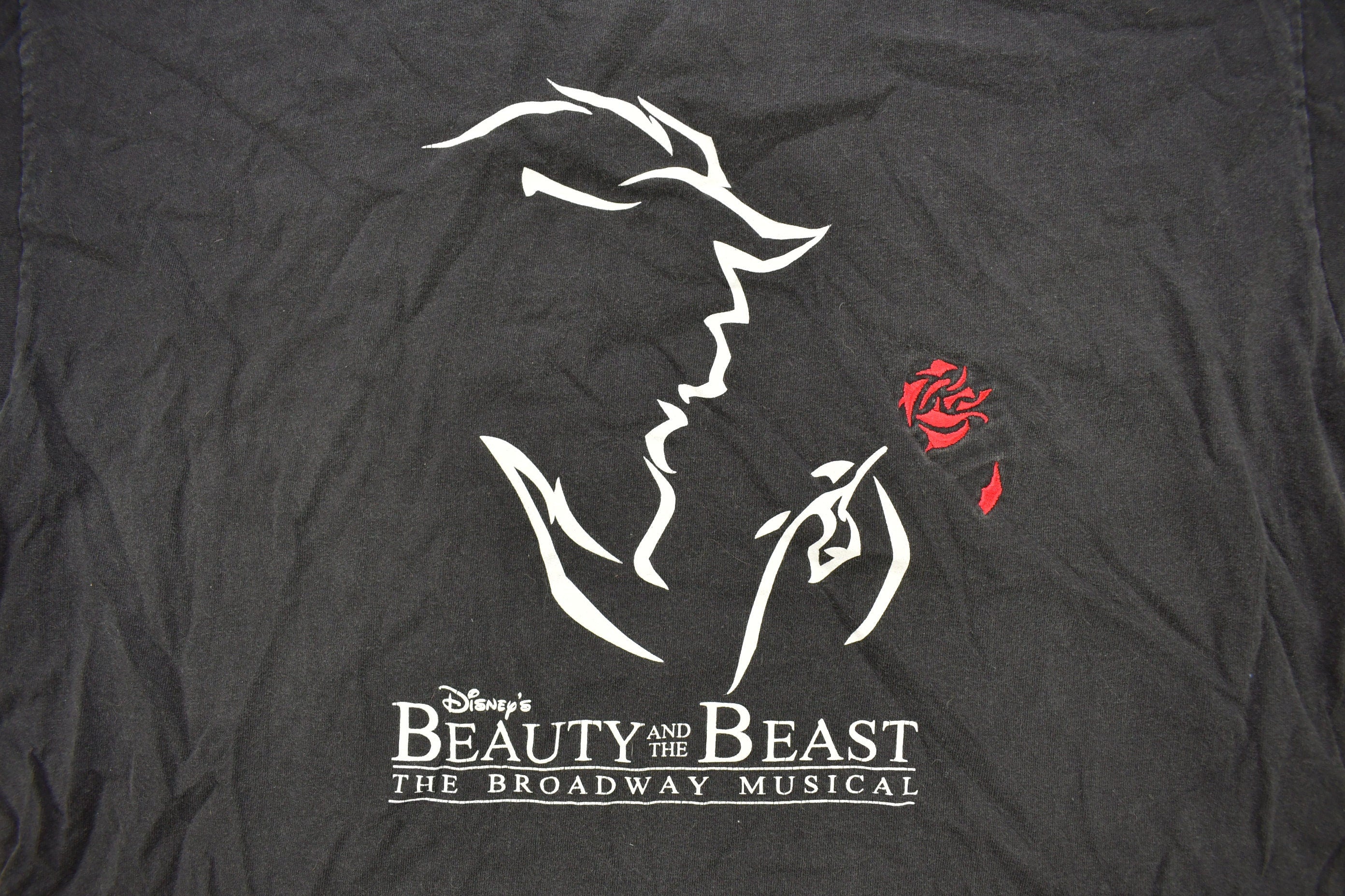 Vintage 1990s Beauty And The Beast The Broadway Musical Promo T Shirt