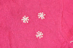 Vintage 1990s Tiara Girls Knit Cardigan Embroidered Skating Sweater Youth L  90s Knitted Sweatshirt  Vintage Preppy Knits