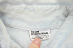 Vintage 1980s Blum international Butterfly Embroidered Denim Jean Jacket