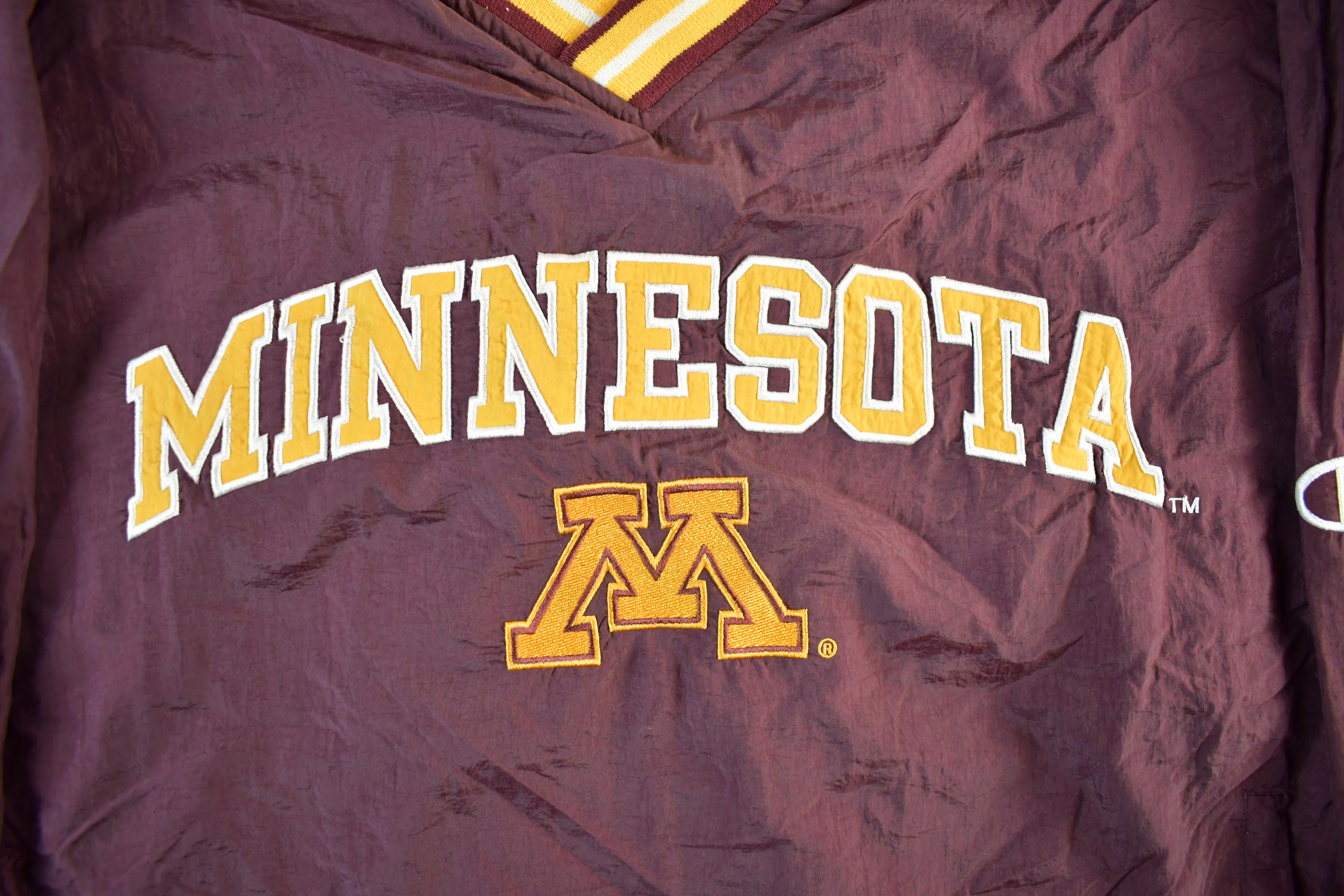 Vintage 1990s University of Minnesota Collegiate Pullover Windbreaker Men's 2XL