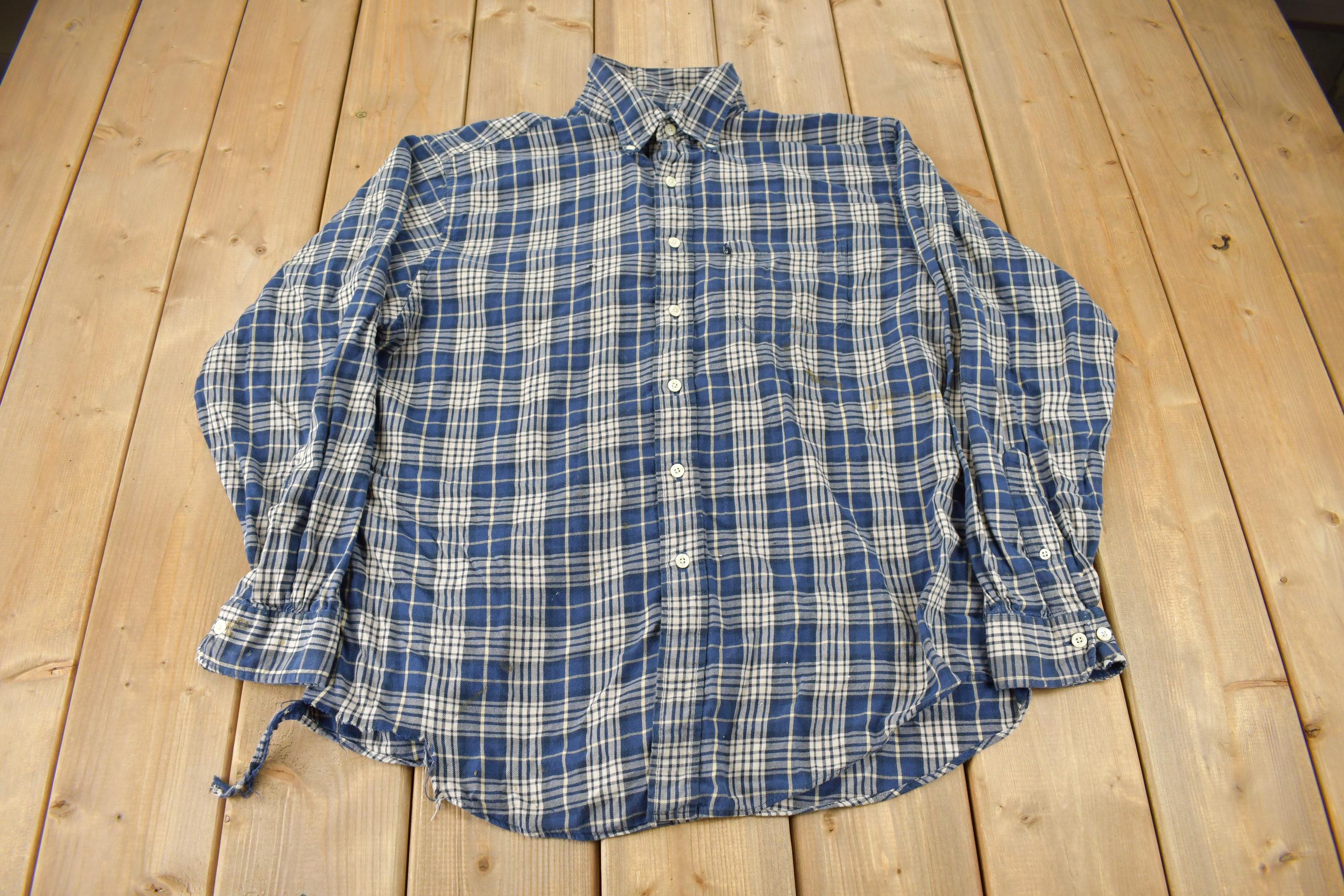 Vintage 1990s Brooks Brothers Flannel Button Up Shirt