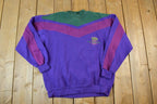 Vintage 1990s IOU Colour Block Crewneck Sweatshirt