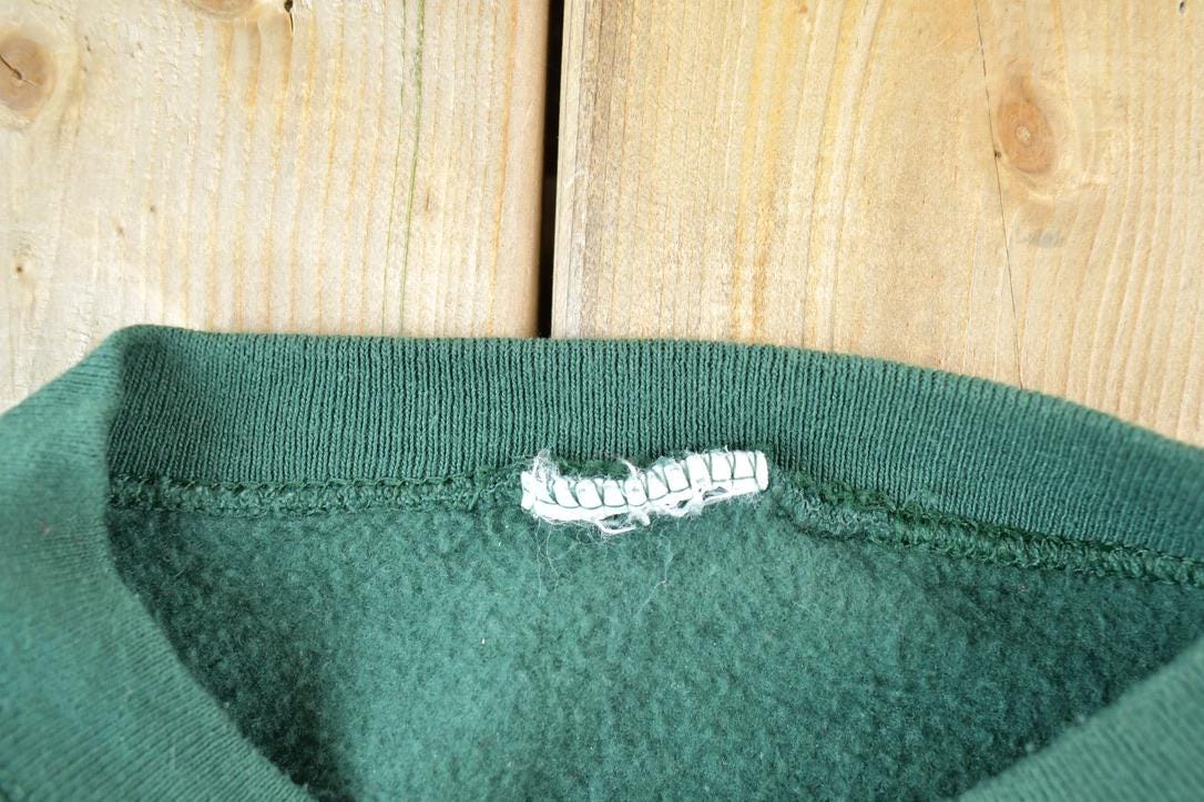 Vintage 1990s Ill Be Naughty Cute Christmas Funny Crewneck Sweater Made In USA 90s Crewneck