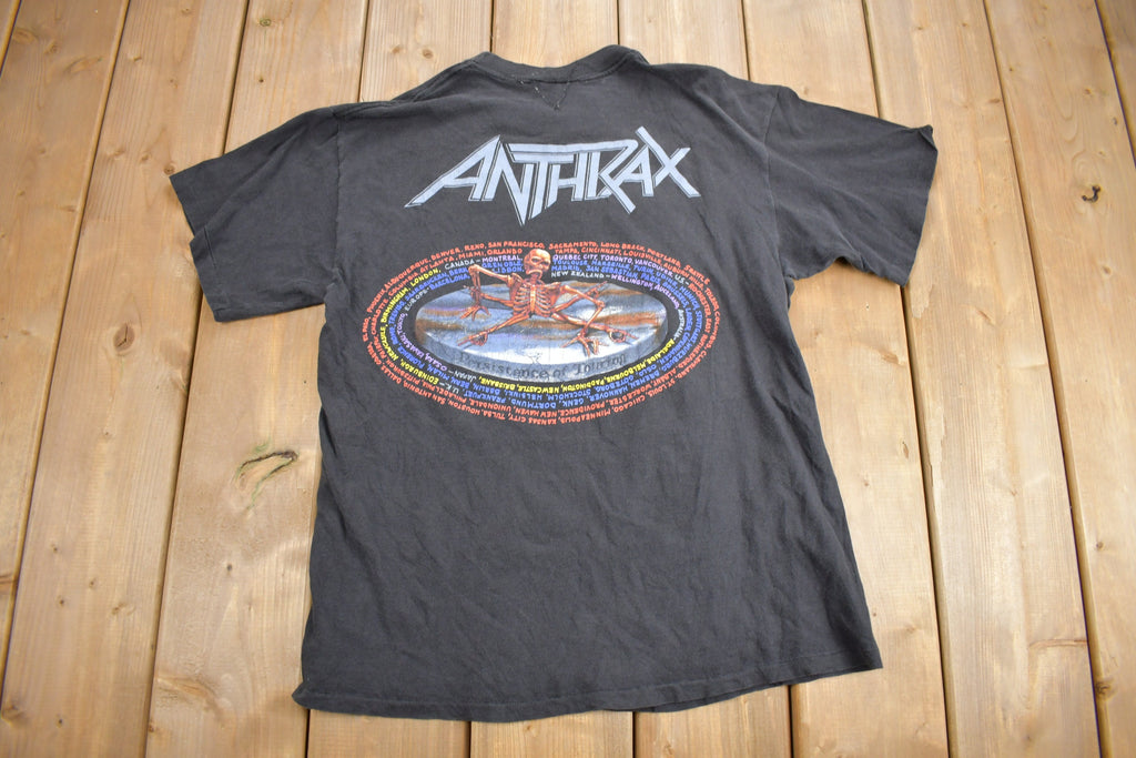 Vintage 1990 Anthrax Persistence Of Time Band T-shirt