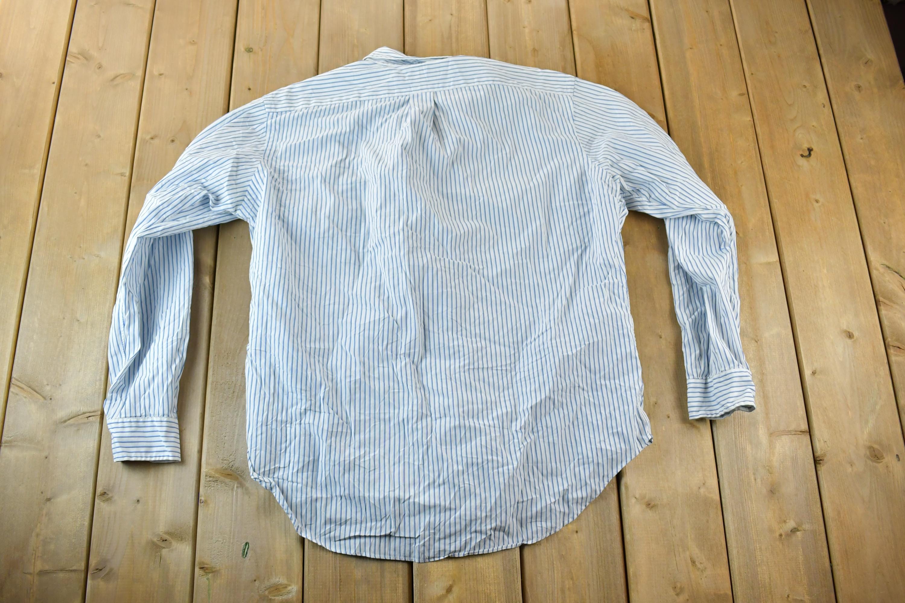 Vintage 90s Polo Striped Button Up Shirt