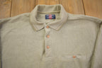 Vintage 1990s Safe Harbor Knitted Rugby Sweatshirt- Large