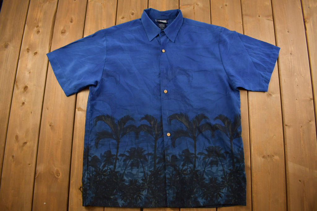 Vintage 1990s Extreme Gear Palm Trees Button Up Shirt