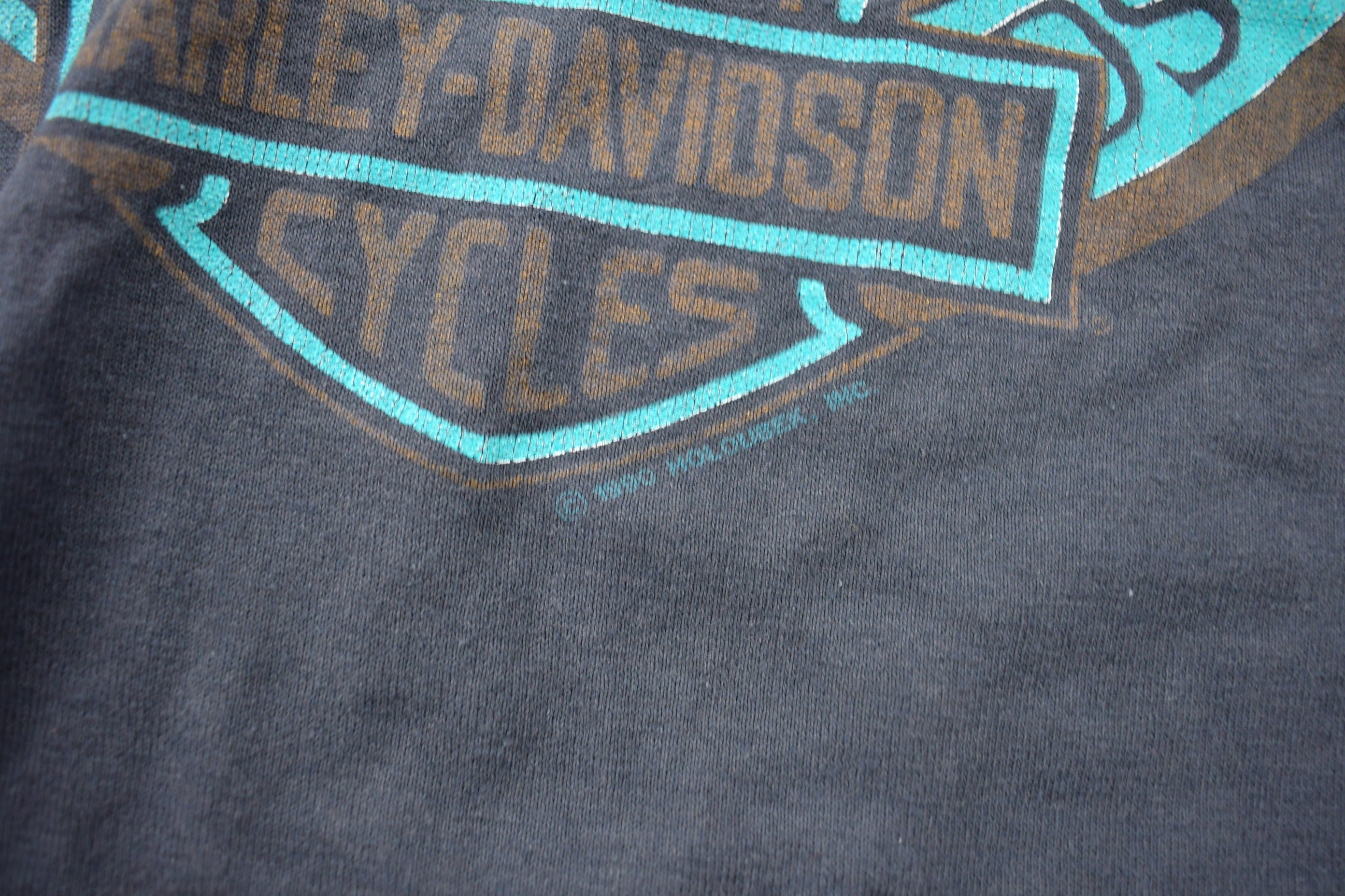 Vintage 1990 Harley Davidson Motorcycles Single Stitch T-Shirt