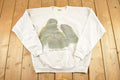 Vintage 1990s Cute Seal Mystic Marinelife Aquarium Souvenir Crewneck Sweatshirt Men's L