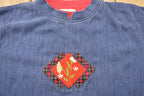 Vintage 1990s Shenanigans Floral Theme 3D Cable Knit Crewneck Sweater