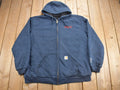 Vintage 1990s Carhartt Thermal Lined Heavy Weight Zip Up Hoodie