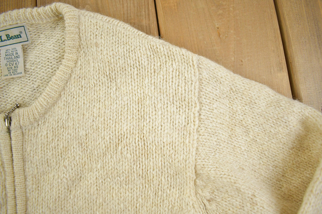 Vintage Y2K Knit LL Bean Wool Cardigan Sweater