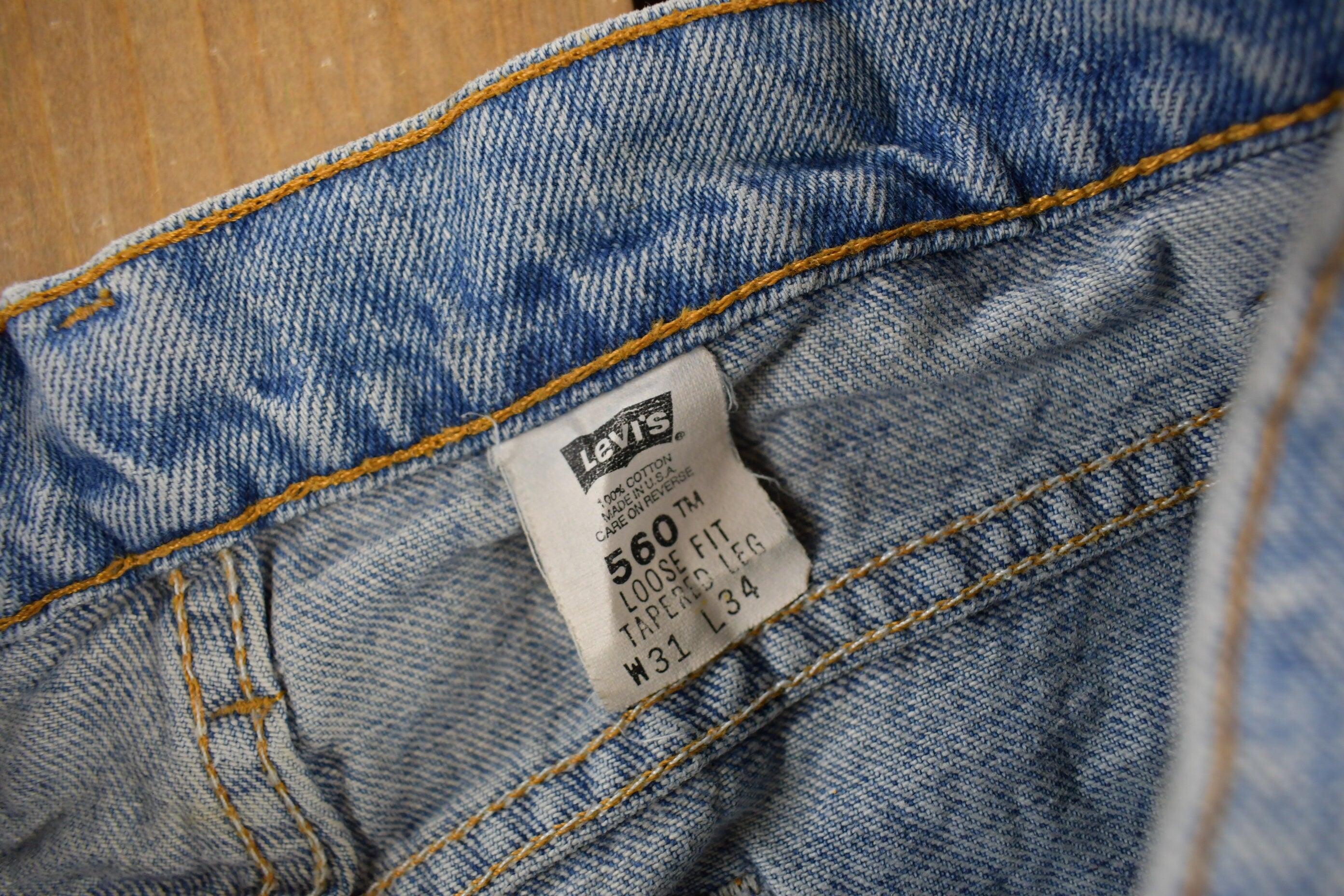 Vintage 1990s Levi's 560 Loose Fit Denim Jeans Size 30 x 32
