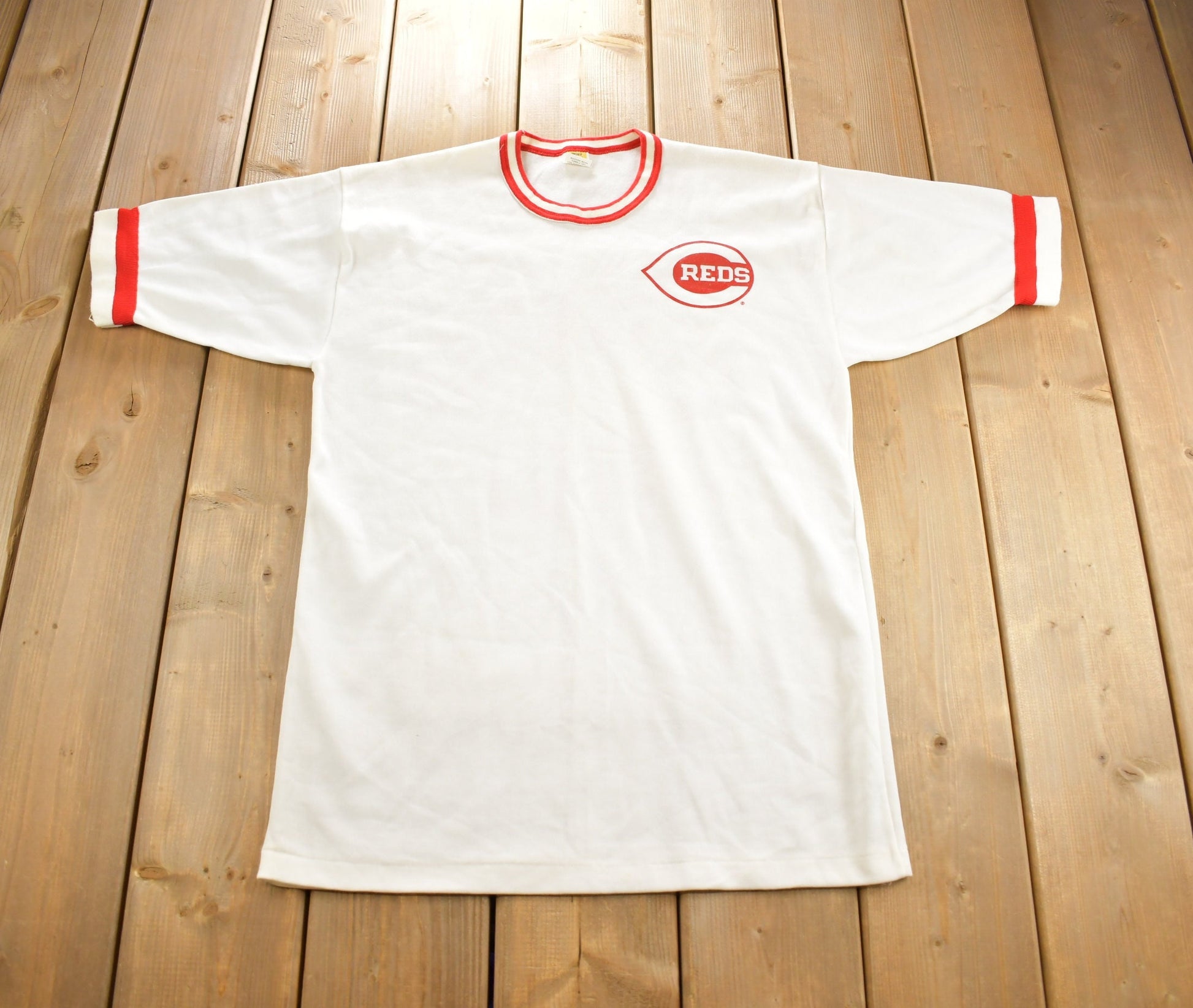 Vintage 1970s Cincinnatti Reds MLB Baseball Jersey Made In USA
