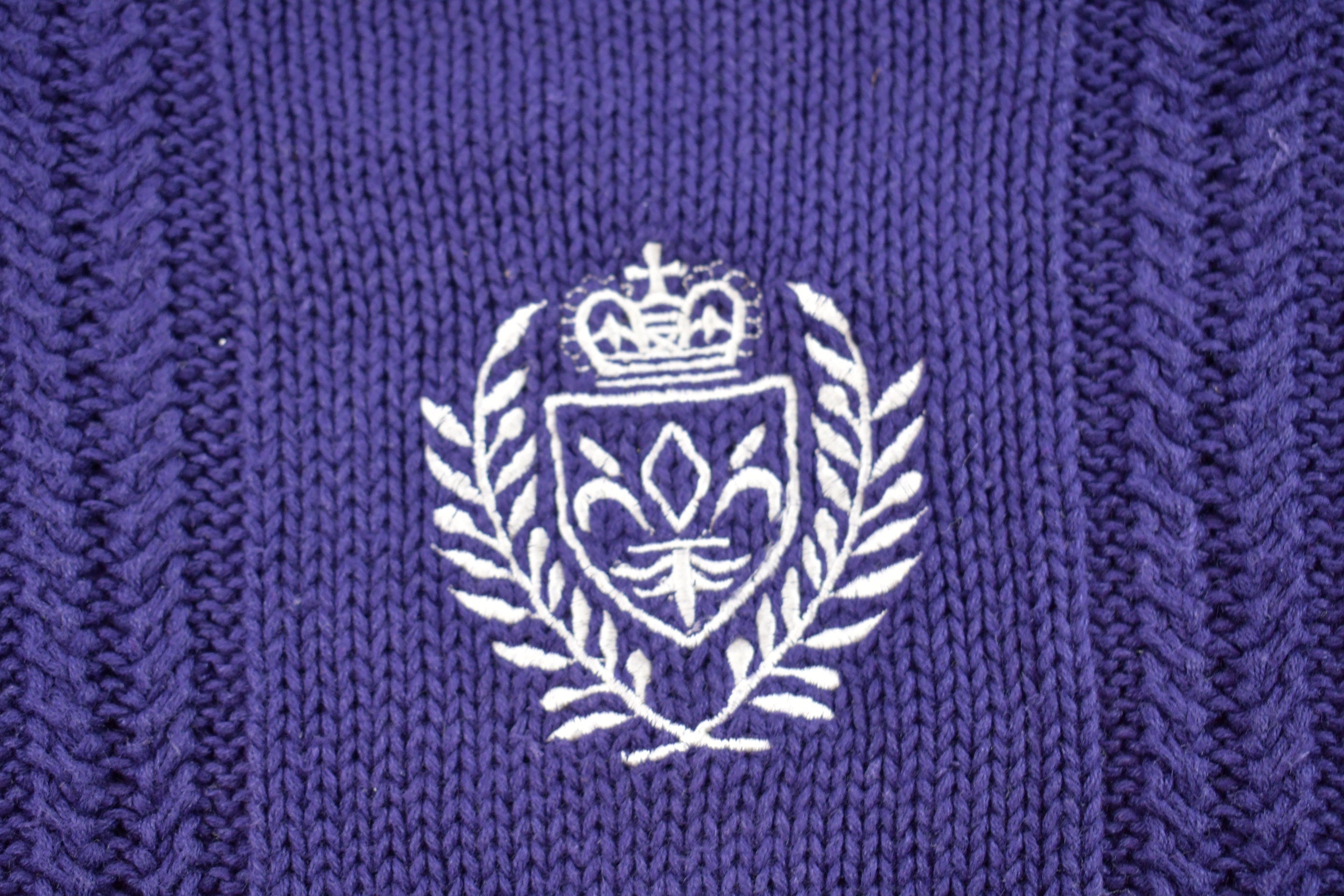 Vintage 1990s Covers Embroidered Knitted Sweater