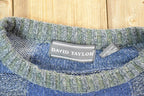 Vintage David Taylor Colour Block 1990s Knit Crewneck Sweater