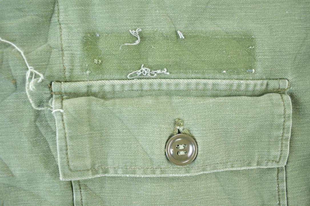 Vintage Military Button Up Shirt