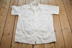 Vintage 1980s Aires Del Mayab Formal Short Sleeved Button Up Shirt