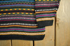 Vintage 1990s It's Our Time Knit Abstract Pattern V Neck Sweater Adult Large