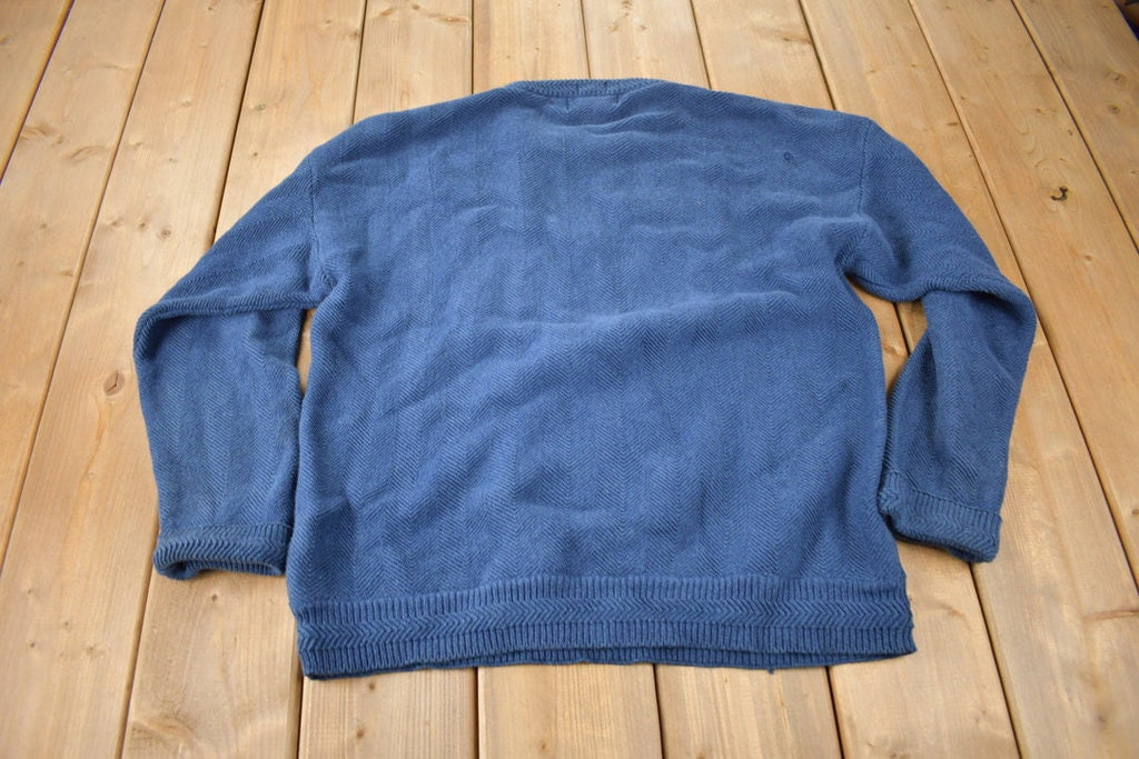 Vintage 1990s Chaps Ralph Lauren Embroidered Knit Sweater