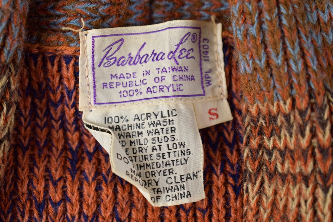 Vintage 1980s Knitted Cardigan Sweater