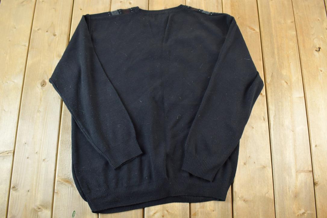 Vintage 1990s Pronto Uomo Knit Abstract Pattern Crewneck Sweater