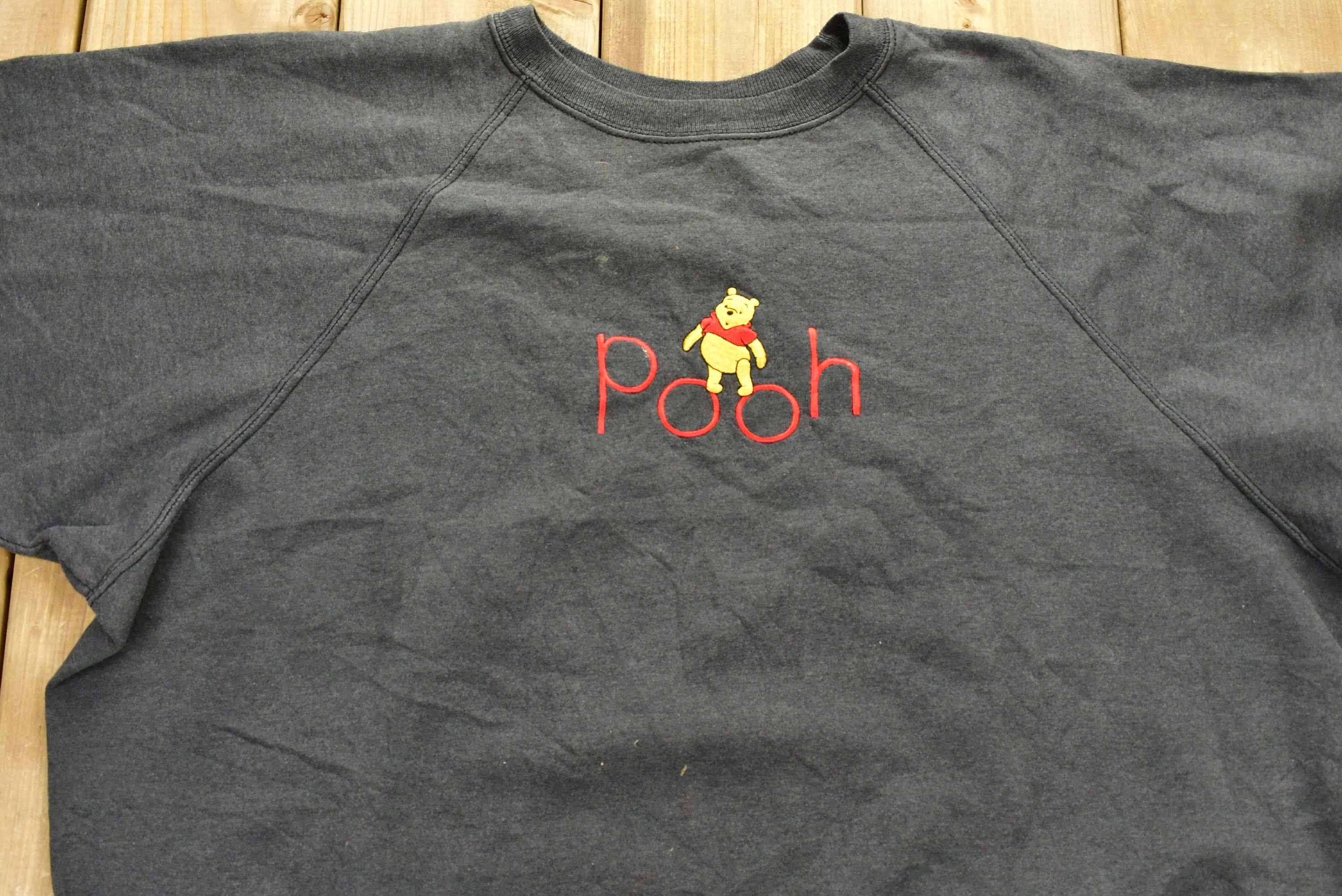 Vintage 1990s Winnie The Pooh Raglan Crewneck