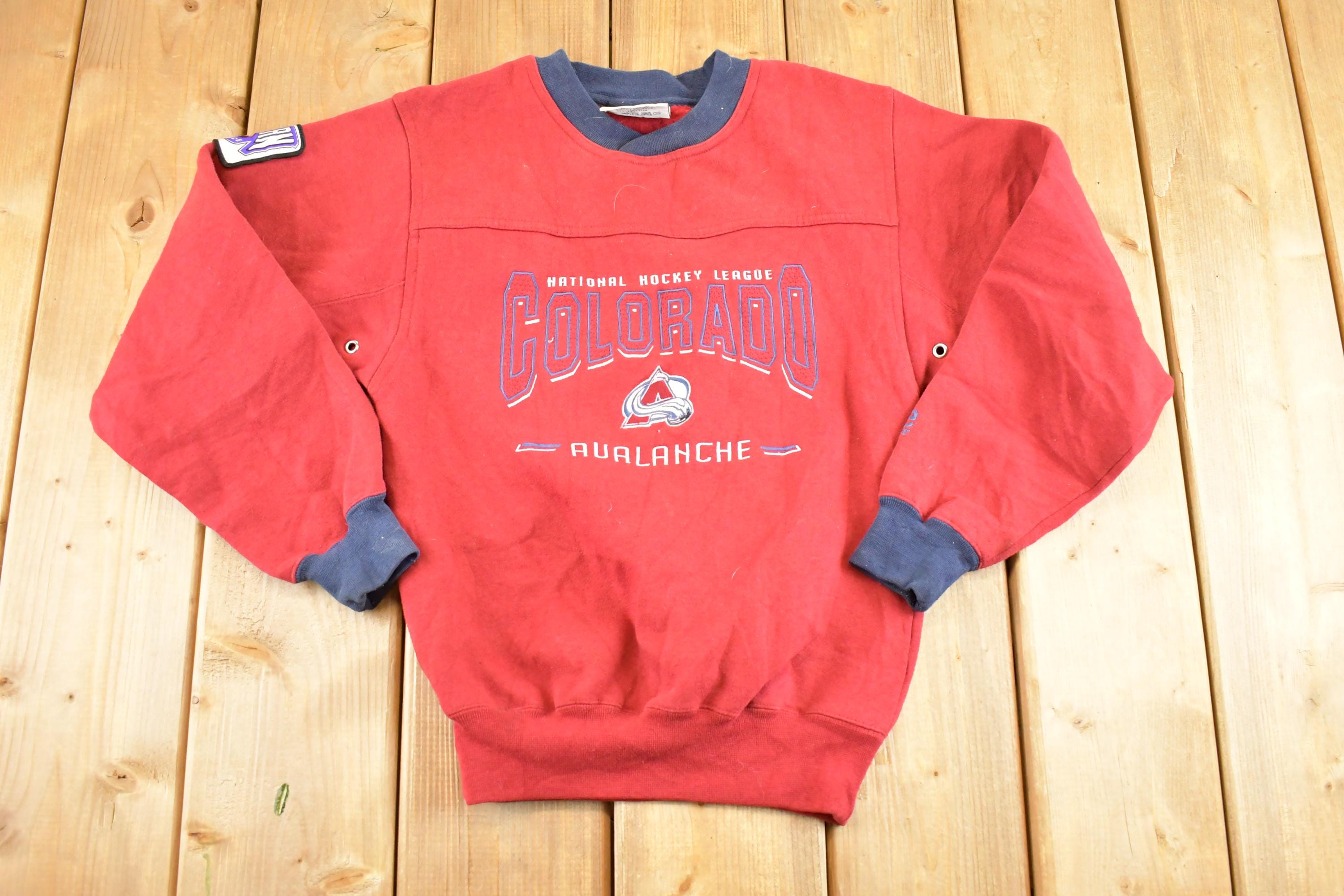 Vintage 1990s Colorado Avalanche Lee Sport Crewneck Sweatshirt Youth M