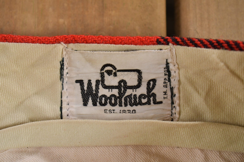 Vintage 1950s Woolrich Plaid Trousers Size 38 x 30.5