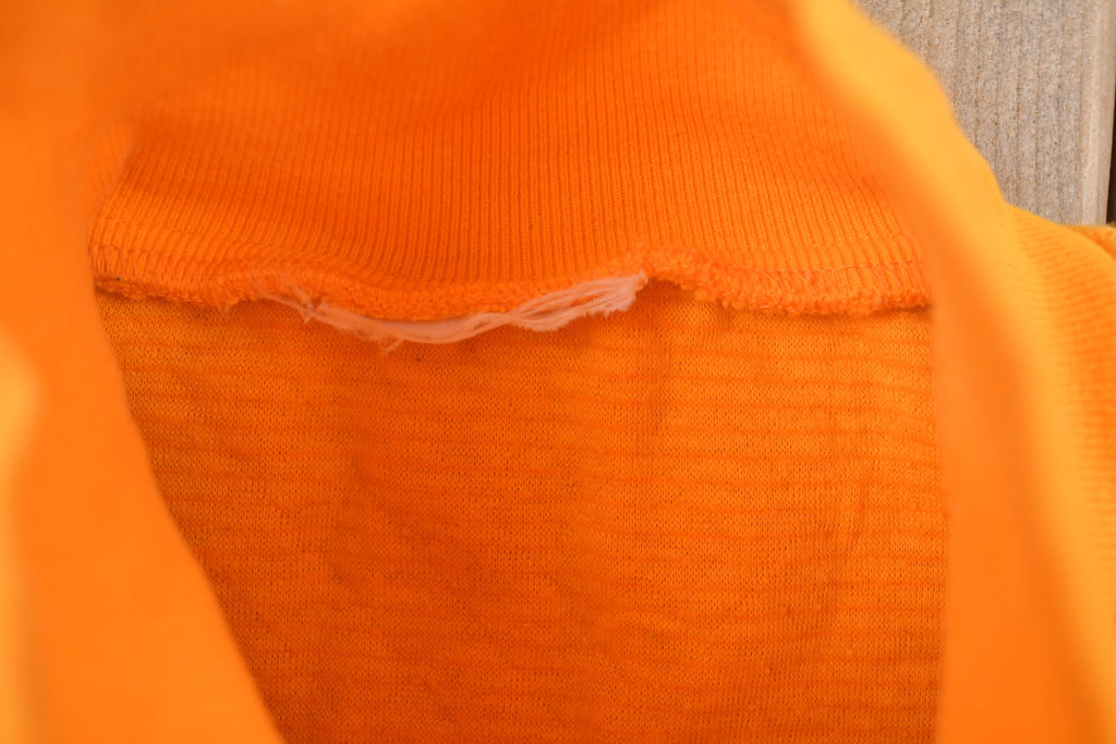 Vintage 1990s Yellow Quarter Zip Crewneck Sweatshirt