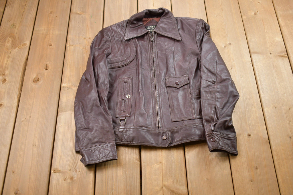 Vintage 1980s Kinetic Leather Jacket
