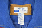 Vintage 1990s Koret City Blues Patchwork Button Up Sweater Jacket