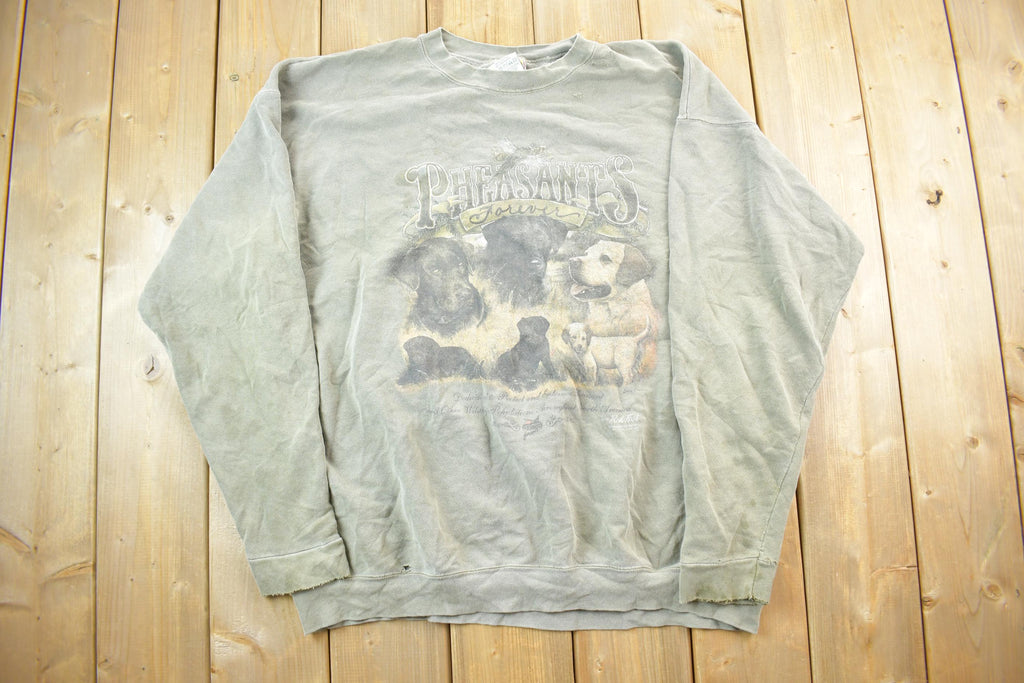 Vintage 1990s Pheasants Forever Red Tail USA Crewneck