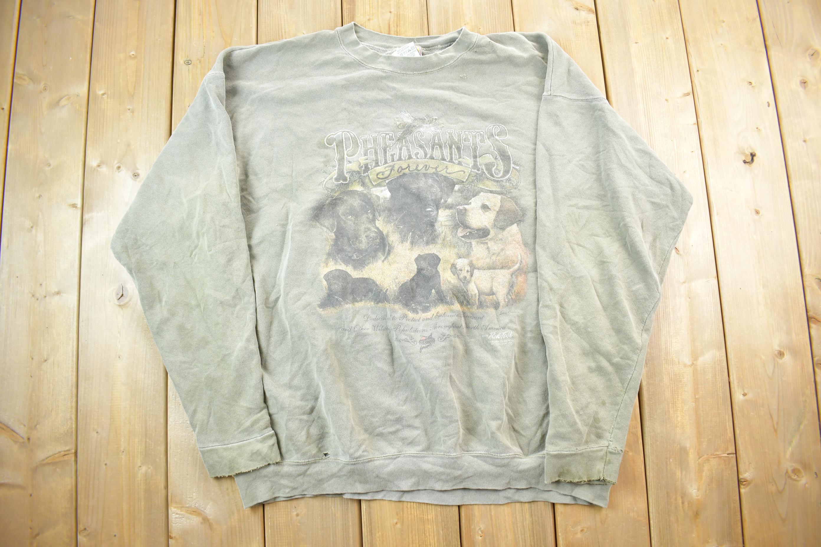 Vintage 1990s Pheasants Forever Red Tail USA Crewneck