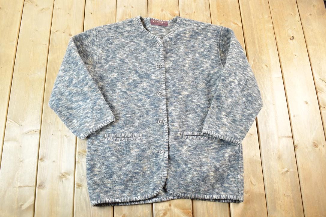 Vintage 1990s Tundra Canada Fleece Outdoorsman Button Up Sweater Womens XL