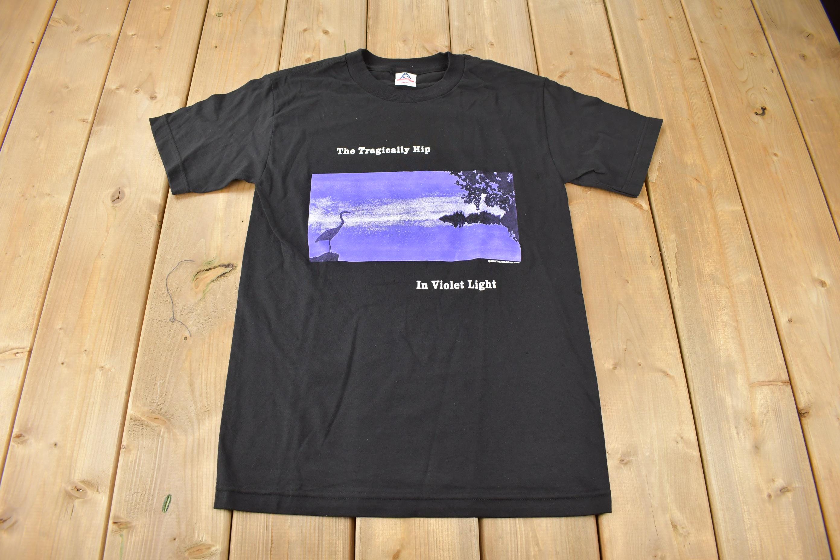 Vintage 2002 Deadstock The Tragically Hip In Violet Light Band Tee Size Small