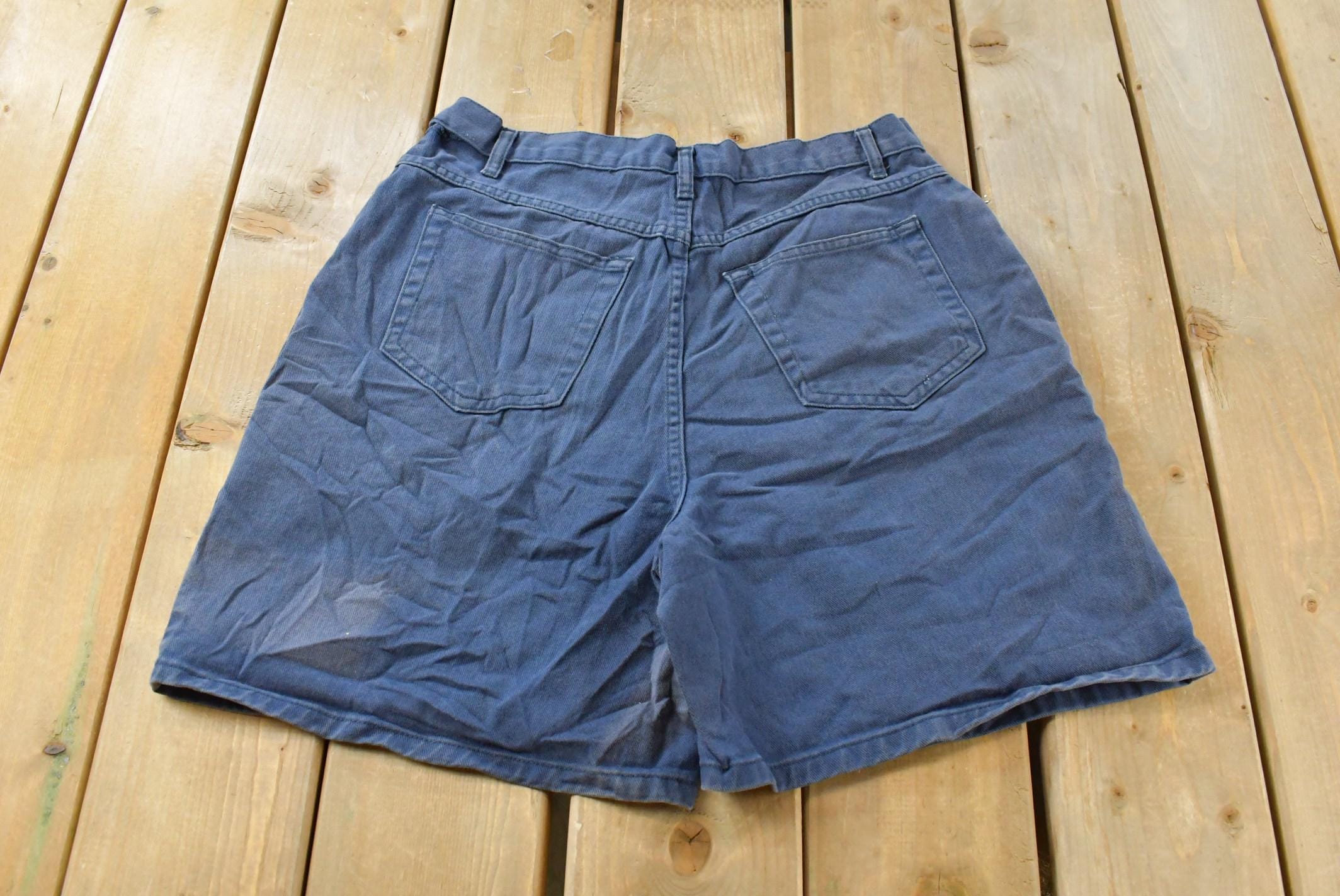 Vintage 1990s Honors Sun Faded Denim Jean Shorts Women's 31  90s Shorts  Streetwear Fashion  Bottoms  Jorts  Workwear
