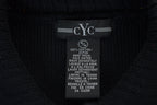 Vintage 1990s Black CYC Knit Cardigan Sweater