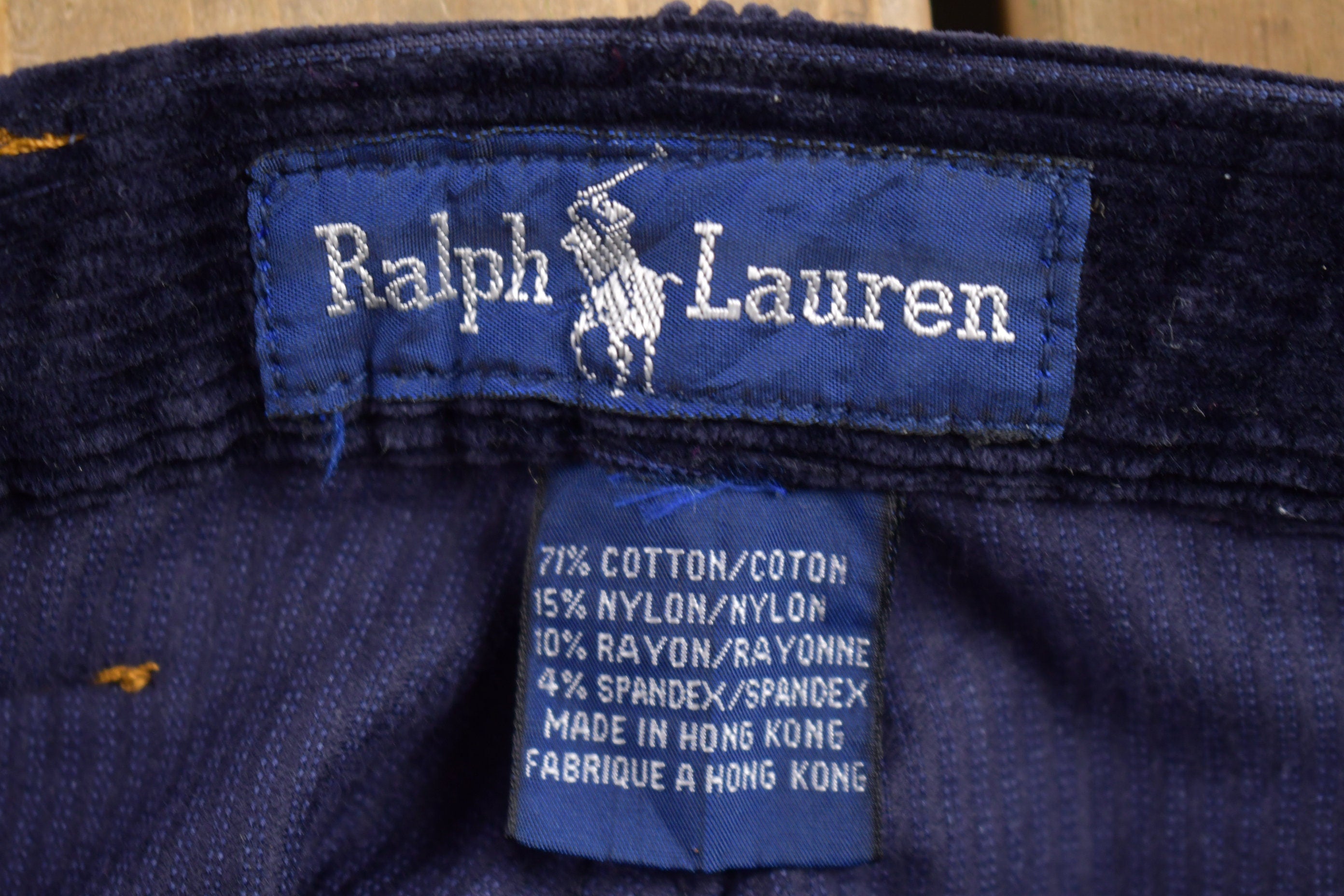 Vintage 1980s Polo Lauren Ralph Lauren Corduroy Pants Size 29 x 32