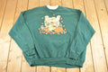 Vintage 1990s Lab Puppy Pumpkin Souvenir Double Collar Crewneck Sweatshirt Womens XXL / 90s Crewneck / Travel Vacation Sweater