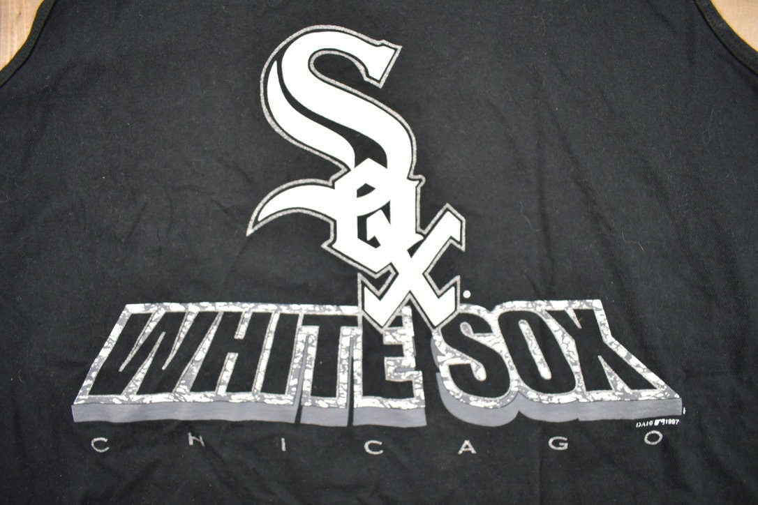 Vintage 1997 Chicago White Sox MLB True Fan Tank Top T-Shirt