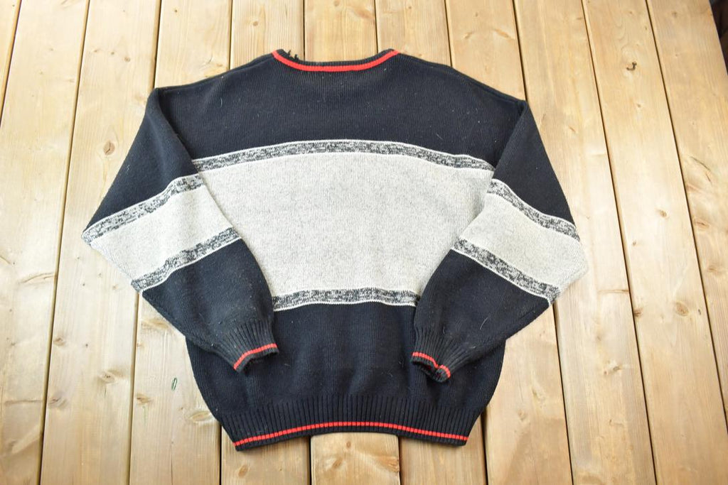 Vintage 1990s Canadian Bomber Knit Crewneck Sweater
