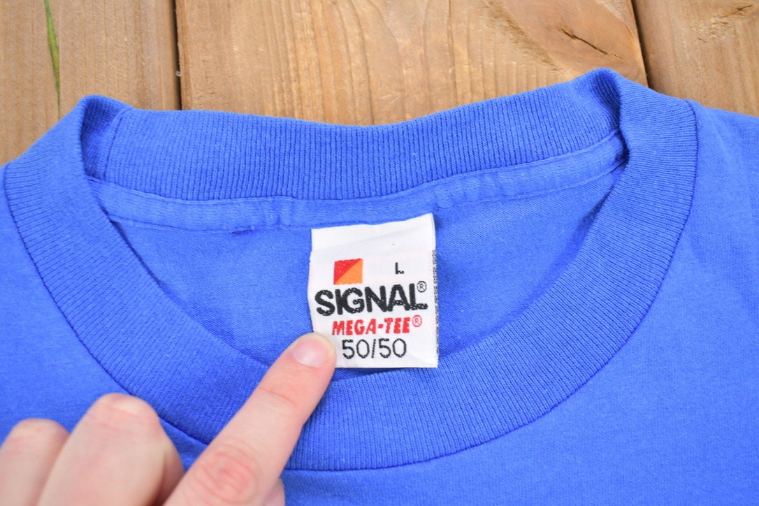Vintage 1990s Blank Blue T-Shirt